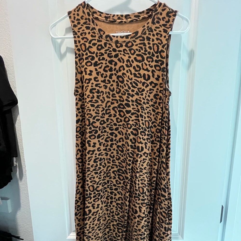 Time and Tru chretah print tank dress size Small